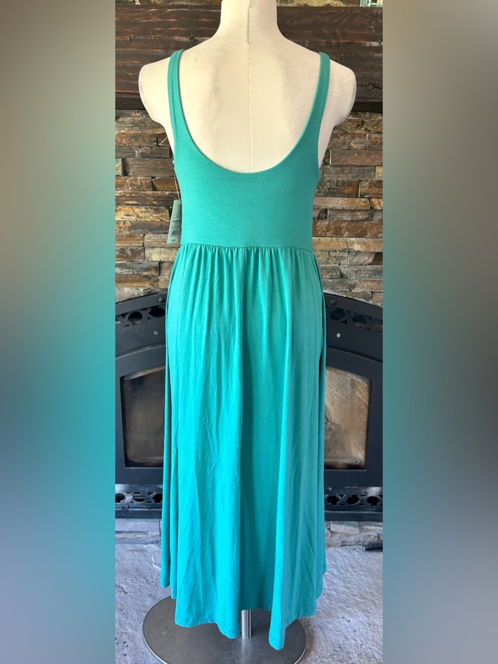 A New Day Teal Tank Midi Dress Medium NWT - Picture 3 of 5